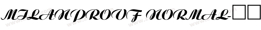 MILanProVF Normal字体转换
